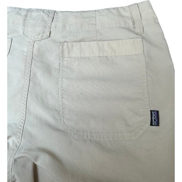 Patagonia Women’s Lightweight‎ Camping Hiking Cargo Pants Beige Size 8 - Picture 9 of 10